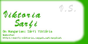 viktoria sarfi business card