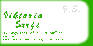 viktoria sarfi business card